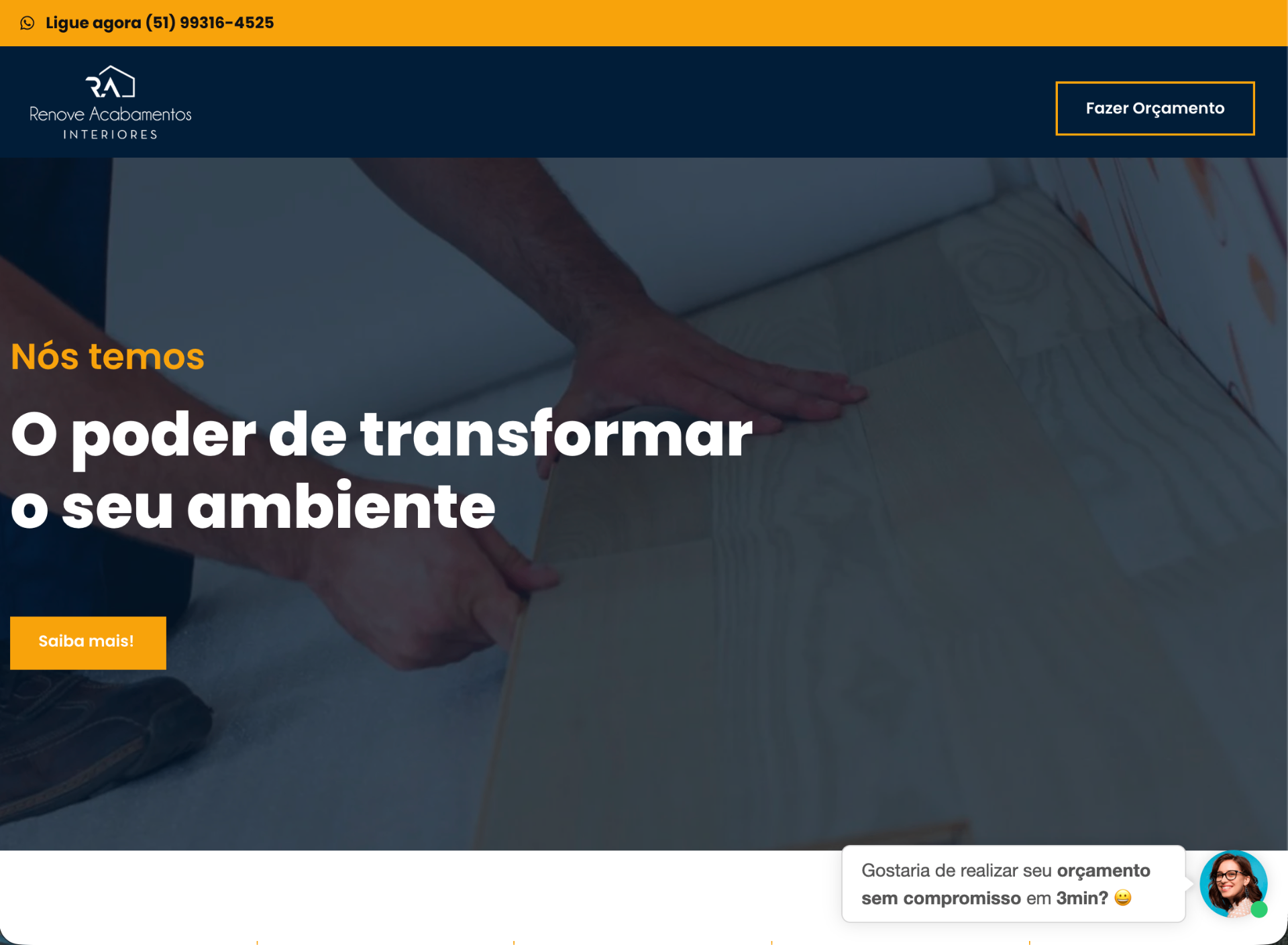 Site Renove Acabamentos